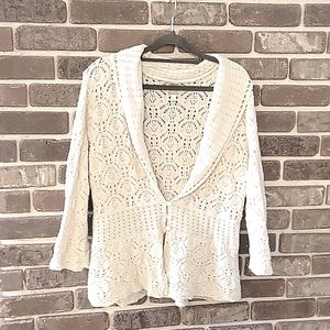 Boho, knit cardigan by JM Collection, Size L